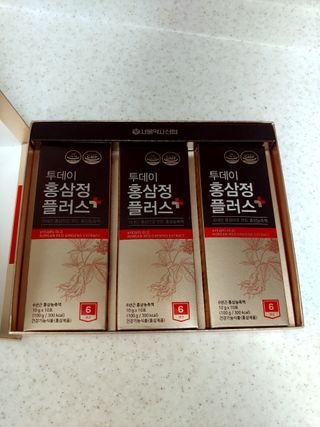 서울약사신협_투데이홍삼정플러스스틱_10g x 30포 — 4.5점을 준 리뷰어가 2020년 12월 올린 사용 사진