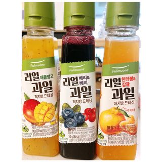 [풀무원] 리얼 과일  저지방 드레싱 240g 3종 — 5점을 준 리뷰어가 2021년 2월 올린 사용 사진