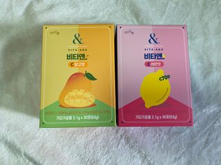 비타앤C 레몬맛, 망고맛 — 5점을 준 리뷰어가 2021년 4월 올린 사용 사진