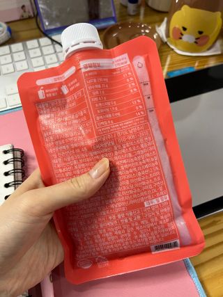 [덜다] 든든 식물성 단백질 쉐이크 40g X 7입 (곡물/딸기) — 5점을 준 리뷰어가 2023년 8월 올린 사용 사진