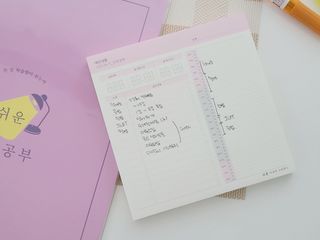 리훈 쉬운 오늘공부 스터디플래너+메모생활 30분 공부 떡메모지 — 5점을 준 리뷰어가 2022년 2월 올린 사용 사진