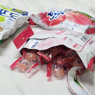 청포도캔디 복숭아캔디 — 5점을 준 리뷰어가 2022년 11월 올린 사용 사진