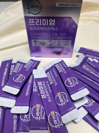 [유산균] 오마이락 프리미엄 포스트바이오틱스 30P — 5점을 준 리뷰어가 2022년 12월 올린 사용 사진