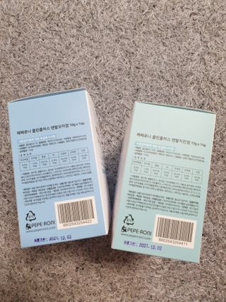 페페로니 2종 세트 클린플러스 덴탈껌 치킨+덕 — 5점을 준 리뷰어가 2021년 8월 올린 사용 사진
