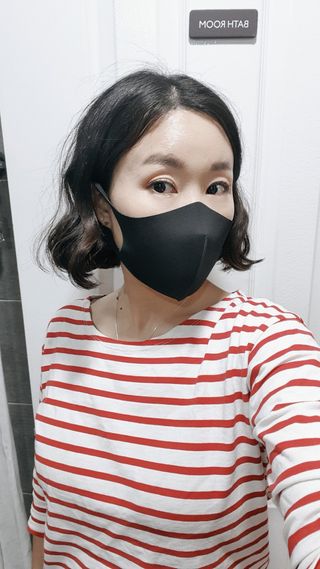 [에이블밤부] 리퓨어 쿠퍼 마스크 10color — 5점을 준 리뷰어가 2021년 2월 올린 사용 사진