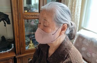 애니가드 셋업메베마스크 (대형 4컬러 + 중형 4컬러) — 5점을 준 리뷰어가 2022년 4월 올린 사용 사진