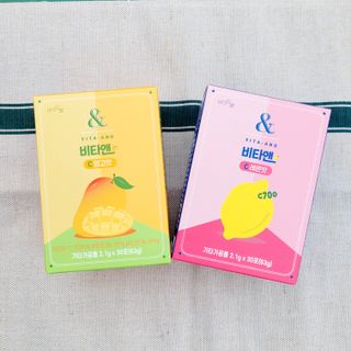 비타앤C 레몬맛, 망고맛 — 5점을 준 리뷰어가 2021년 6월 올린 사용 사진