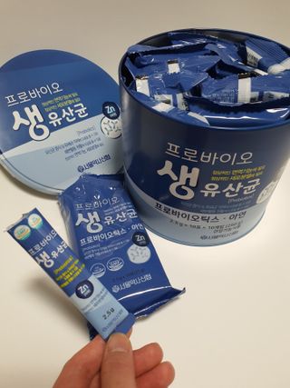 서울약사신협_프로바이오생유산균_2.5G x 100포 — 5점을 준 리뷰어가 2021년 6월 올린 사용 사진