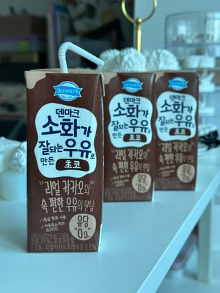 [구매평]덴마크 소화가 잘되는 우유로 만든 초코, 190ml, 24개 — 5점을 준 리뷰어가 2025년 2월 올린 사용 사진