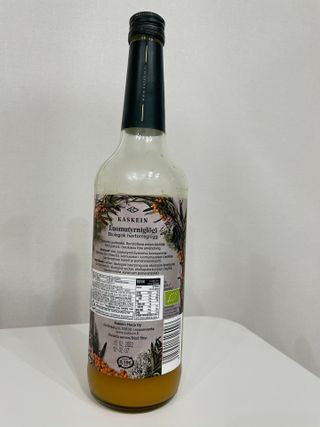 H365 [Kaskein Luomutyrniglögi] 핀란드 전통 무알콜 멀드와인 시벅톤 글로기 — 3점을 준 리뷰어가 2021년 4월 올린 사용 사진