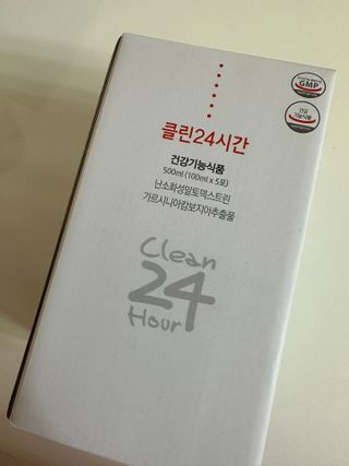 클린24시간 1BOX(5포) + 전용보틀(500ml) — 5점을 준 리뷰어가 2023년 8월 올린 사용 사진