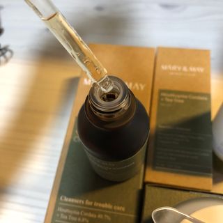 마리엔메이 센서티브 수딩 젤 크림 + 어성초 티트리 추출물 세럼 + 어성초 티트리 모공 클렌징 폼 — 5점을 준 리뷰어가 2021년 8월 올린 사용 사진