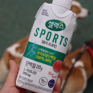 셀렉스스포츠 셀렉스 스포츠 웨이 프로틴 복숭아_ 330ml x 12팩 — 5점을 준 리뷰어가 2021년 4월 올린 사용 사진