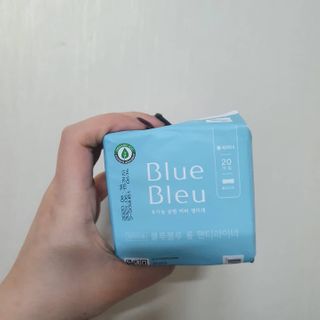 블루블루 유기농 순면 커버 생리대 — 5점을 준 리뷰어가 2021년 2월 올린 사용 사진