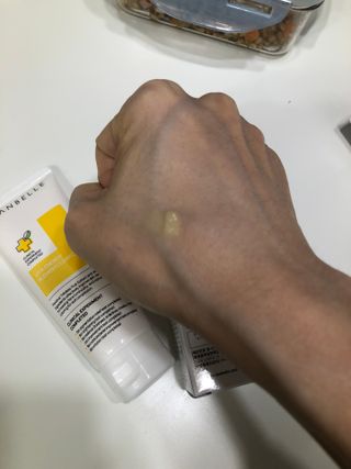 랑벨 비타 에너지 잡티 크림 75ml (피부 속 기미완화크림) — 4.5점을 준 리뷰어가 2022년 4월 올린 사용 사진