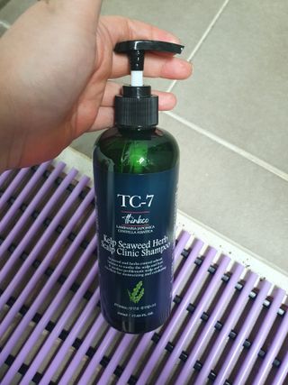 띵코 허브 샴푸, 트리트먼트, 바디워시 3종 — 5점을 준 리뷰어가 2022년 2월 올린 사용 사진