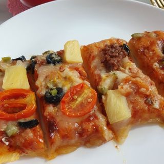 브라잇벨리 비건피자 [노밋피자알로하 & 노밋피자포테이토] 2가지맛 — 5점을 준 리뷰어가 2022년 7월 올린 사용 사진