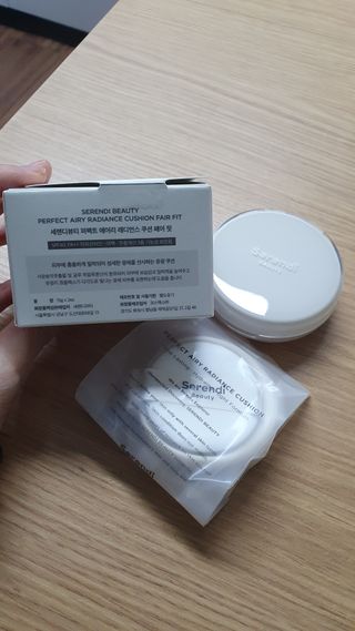 세렌디뷰티 퍼펙트 에어리 래디언스 쿠션 — 5점을 준 리뷰어가 2022년 1월 올린 사용 사진