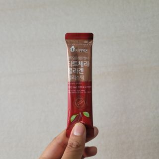 자연에온 몽모랑시 타트체리 3종 세트 구성 - 저분자콜라겐젤리, NFC 착즙주스 — 4점을 준 리뷰어가 2021년 7월 올린 사용 사진