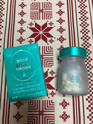체인미 엘라스틴 콜라겐으로 이뻐진데이 500mg x 30정 — 5점을 준 리뷰어가 2021년 12월 올린 사용 사진