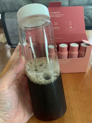 랩앤뷰티 메가 벨벳 콜라겐 12000 — 5점을 준 리뷰어가 2021년 6월 올린 사용 사진
