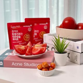 레드닥터 완숙토마토 + 통째로 동결건조한 대추방울토마토 — 3.5점을 준 리뷰어가 2022년 11월 올린 사용 사진