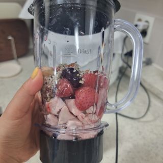 수플먼트 나는 마신닭!! 닭가슴살 주스키트, 먹기 힘들었던 닭가슴살 이제는 마시자 — 5점을 준 리뷰어가 2023년 3월 올린 사용 사진
