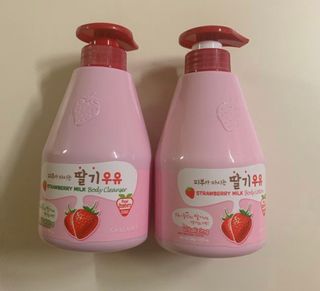[과일나라] 피부가 마시는 딸기우유 바디클렌저&바디로션 — 3.5점을 준 리뷰어가 2022년 9월 올린 사용 사진