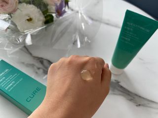 김정문알로에 큐어 큐어 맥시 알로에베라 겔 크림 — 5점을 준 리뷰어가 2021년 2월 올린 사용 사진
