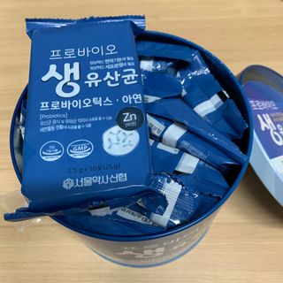 서울약사신협_프로바이오생유산균_2.5G x 100포 — 4점을 준 리뷰어가 2021년 5월 올린 사용 사진