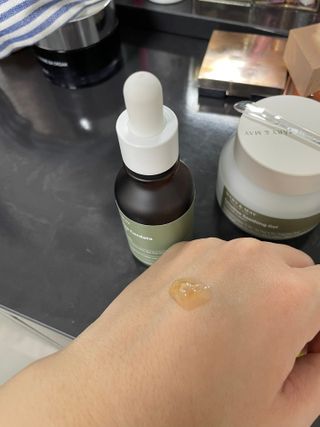 마리엔메이 센서티브 수딩 젤 크림 + 어성초 티트리 추출물 세럼 + 어성초 티트리 모공 클렌징 폼 — 5점을 준 리뷰어가 2021년 8월 올린 사용 사진