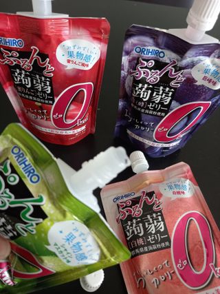 ORIHIRO 오리히로 곤약젤리 제로칼로리 130g 4종 4팩(맛별로 1팩씩) — 5점을 준 리뷰어가 2023년 3월 올린 사용 사진