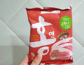 [풀무원] 자연은맛있다 정면, 백면, 홍면  세트 — 4점을 준 리뷰어가 2021년 4월 올린 사용 사진