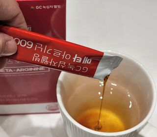 메타아르기닌 GC녹십자웰빙 메타 아르기닌 6000 플러스 오르니틴 — 4.5점을 준 리뷰어가 2022년 6월 올린 사용 사진