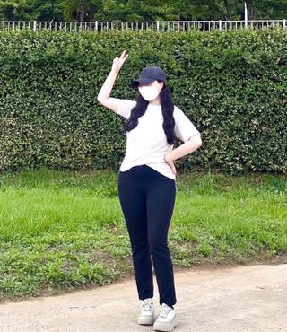더그린랩 WOMEN TWIST MODAL SHORT SLEEVE — 5점을 준 리뷰어가 2023년 6월 올린 사용 사진