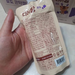 [몸엔용] 우리 아이 건강간식, 달콤한 녹용곤약젤리 디어팡 4종 — 5점을 준 리뷰어가 2021년 8월 올린 사용 사진