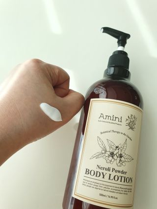 아미니 플라워테라피 바디로션  500ml 시리즈 — 5점을 준 리뷰어가 2021년 1월 올린 사용 사진