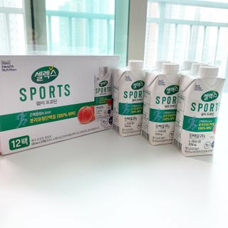셀렉스스포츠 셀렉스 스포츠 웨이 프로틴 복숭아_ 330ml x 12팩 — 5점을 준 리뷰어가 2021년 4월 올린 사용 사진