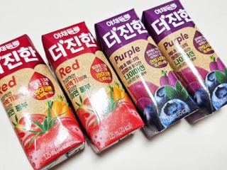 [롯데칠성] 야채듬뿍 더'진한 [롯데칠성] 야채는 이제 COLORFULL! 야채듬뿍  더 진한 레드 4개 +퍼플 4개 (총 8개) — 5점을 준 리뷰어가 2023년 7월 올린 사용 사진