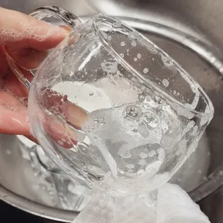 부직포나라 중금속유해물질ZERO 뜯어쓰는 주방 일회용수세미 60매 2매 — 5점을 준 리뷰어가 2022년 10월 올린 사용 사진