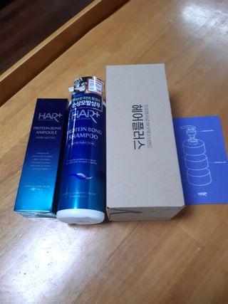 헤어플러스 단백질탈모샴푸 500ml+단백질본드앰플 145ml — 4점을 준 리뷰어가 2021년 3월 올린 사용 사진