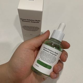 [녹산] 그린 솔루션 멀티 수분 앰플 + 그린 솔루션 멀티 수분크림 — 5점을 준 리뷰어가 2022년 10월 올린 사용 사진