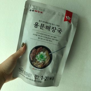 요리반상회 용문해장국 2팩 + 뚝배기 1개 — 4.5점을 준 리뷰어가 2021년 3월 올린 사용 사진