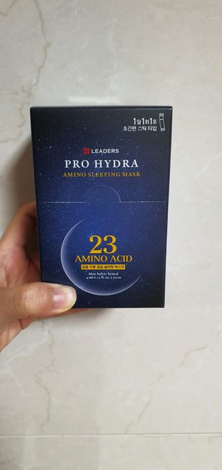 리더스코스메틱 리더스 프로 하이드라 아미노 슬리핑 마스크 — 5점을 준 리뷰어가 2021년 4월 올린 사용 사진