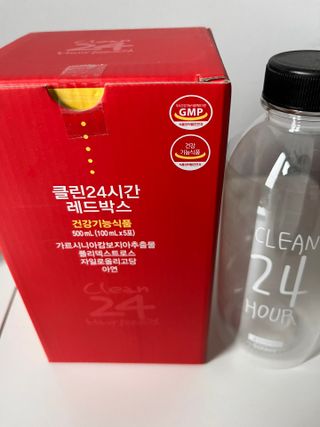 클린24시간 레드박스 1BOX(5포) + 전용보틀(500ml) — 5점을 준 리뷰어가 2024년 2월 올린 사용 사진