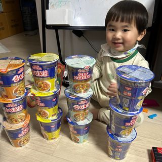 NISSIN 닛신 컵누들  4종 - 씨푸드오리지날, 씨푸드 스파이시, 씨푸드 커리, 씨푸드 XO소스 — 5점을 준 리뷰어가 2023년 1월 올린 사용 사진