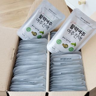 참유원 특허제조 활력 여주진액 여주즙 50포 — 5점을 준 리뷰어가 2022년 1월 올린 사용 사진