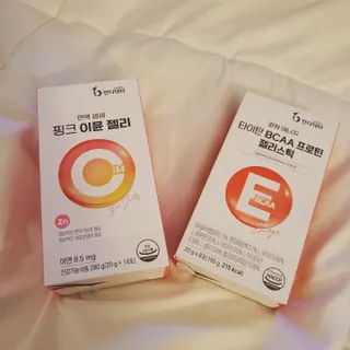 인디닥터 면역 생생 핑크 이뮨 젤리 + 타이탄 BCAA 프로틴 젤리스틱 — 5점을 준 리뷰어가 2022년 7월 올린 사용 사진