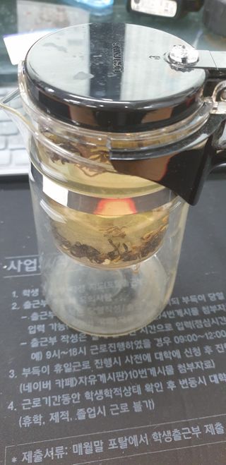 마시다 태양의 축복을 받은 프리미엄 수제 블렌딩 홍차, 골든에이지블랙티 — 5점을 준 리뷰어가 2021년 2월 올린 사용 사진
