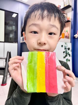 (주) 피치코리아 레인보우 롤팝젤리 후르츠믹스x10개입 — 5점을 준 리뷰어가 2023년 11월 올린 사용 사진